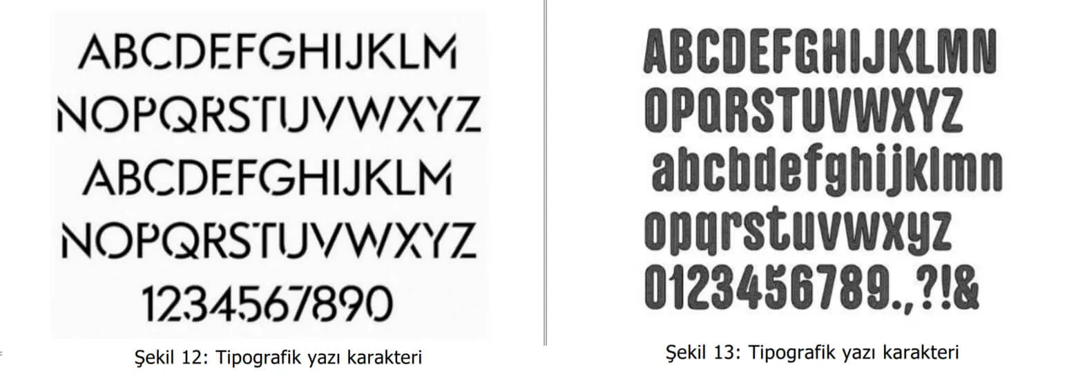 tipografik yazı karakter örnekleri-kemalpaşa patent